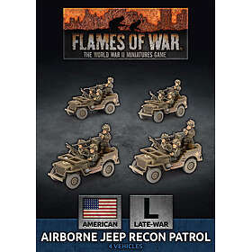 Flames Americans Airborne Jeep Recon Section