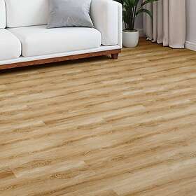 vidaXL Laminatgolv Rustik Brun 1-Strip 101x20x0.8cm 5st/paket 42034085