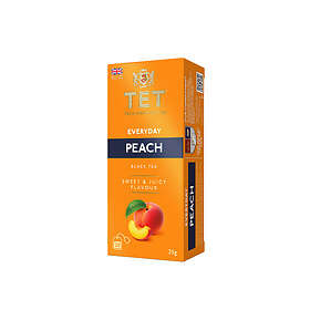 TET True English Tea Everyday Peach Thé Noir Sachets 20-Pack