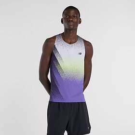 New Balance Race Day Ultra Light Printet Singlet (Herre)