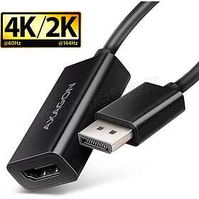 AXAGON RVD-HI20N Displayport Han til HDMI Hun Adapter 4K60Hz