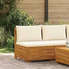 vidaXL Canapé d'angle de jardin en bois d'acacia massif Brun