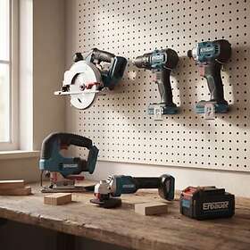 Erbauer Ensemble combiné d'outils électriques 5 pièces