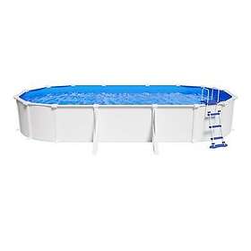 Gre Atlantis Ovale Piscine Hors Sol Acier Set 730x375x132cm