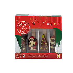 MomentNøkkel Choc-o-lait Spoon+ Christmas Chocolat Chaud Coffret Cadeau 4x43g