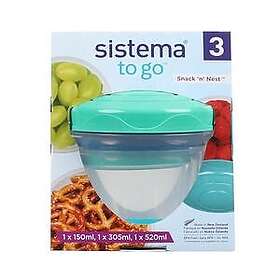 Sistema Snack 'n' Nest Ensemble de 3 pièces Contenant alimentaire en Plastique