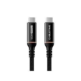 Cabletime 580340326 USB-C - USB-C 40Gbps, 100W, 8K@60Hz 2m