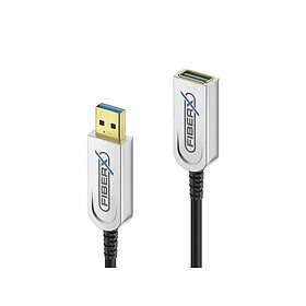 FiberX 510052043 USB-A til USB-A USB 3.2 Gen 2 10 Gbit/s 30 m