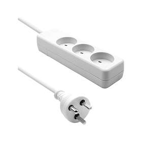 ProXtend Danish IT 3-Way Power Strip 1m KIT3-KIT01W