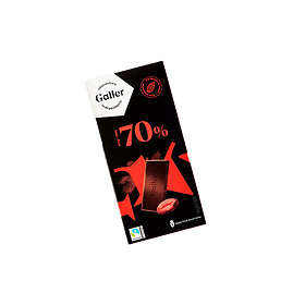 Galler Tablette de Chocolat Noir 70% 80g