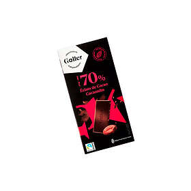 Galler Dark Cocoa Nibs Tablet 80g