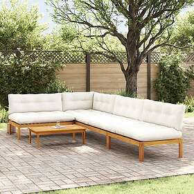 vidaXL Garden Sofa Units Solid Acacia Wood Natural