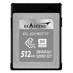 Exascend Element CFexpress Type B 1800MB/s 1200MB/s 512GB
