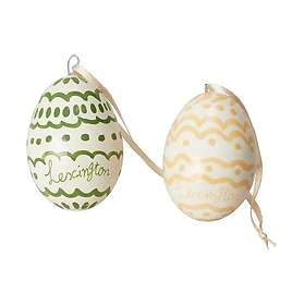 Lexington Easter Eggs in Papier Maché 2pcs