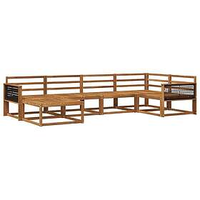 vidaXL Outdoor Sofa Set Brown Solid Acacia Wood