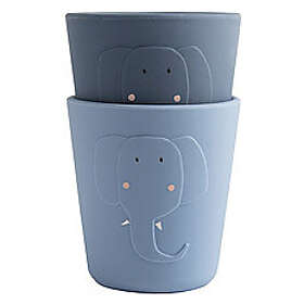 Trixie Baby Mrs. Elephant Tasse en Silicone 2 pce