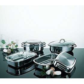 Schulte-Ufer SU-6789-30 Multi Pot Rond Acier Inoxydable 30cm 5L