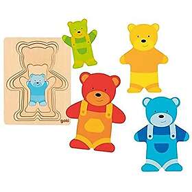 Goki Bear Layered Puzzle 5 Pieces