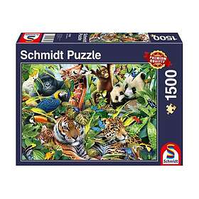 Schmidt Spiele Farverige dyrerige 1500 Pieces