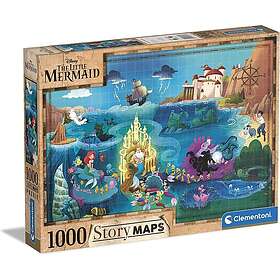 Clementoni Disney Maps The Little Mermaid 1000 Pieces