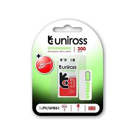 Uniross 9V Genopladelig 200mAh
