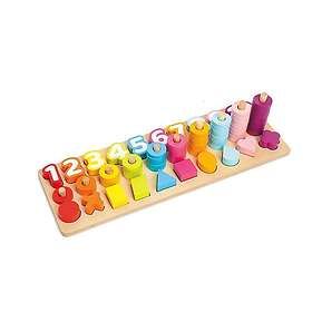 Kidway Puzzle en Bois Chiffres et Couleurs