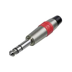 Rean NYS228C-4-CON 6.35mm Straight 3-Pole Stereo Jack Connector
