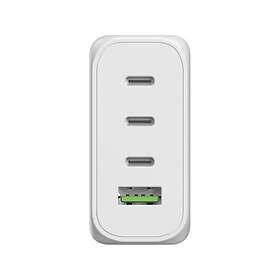 Allnet Adaptateur secteur de remplacement QC USB-C PD GaN 1x USB Type-A QC, 3x U