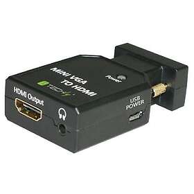 Techly IDATA VGA-HDMINI VGA til HDMI med 3,5 mm lydstik Adapter