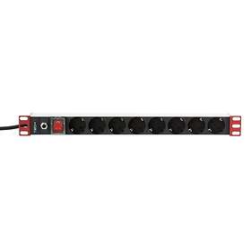 Techly I-CASE STRIP-61UDIT 8-Way Power Strip