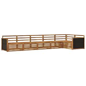 vidaXL Outdoor Sofa Set Brown