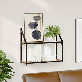 vidaXL Wall Shelf Old wood 60x21x51cm Engineered Wood