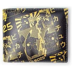 Difuzed Pikachu Manga Bifold Wallet (Black)