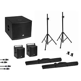 Omnitronic MOLLY 2.1 Aktivt System Sub + 2x Topp + Tillbehör