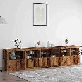 vidaXL 3333113 Sideboard LED 283x37x67cm