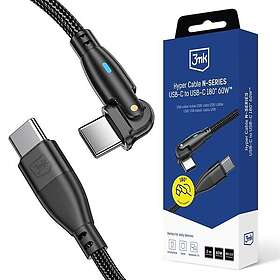 3mk 5903108680165 USB-C till USB-C Roterande 60W 2m