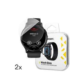Wozinsky Full Glue Hærdet glas skærmbeskytter for Garmin Venu 3 45mm (2-pack)