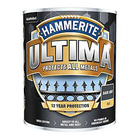 Hammerite Ultima Peinture Métal Mat Blanc 750ml