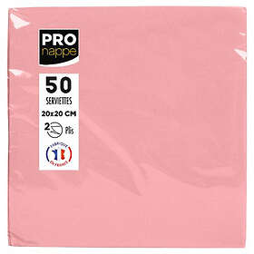 Pronappe Pappersservetter 20x20cm 50-pack Ros