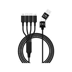Smrter _ELITE_C_BK USB-A to USB-C, Lightning, Micro-USB 1.2m