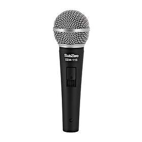 SubZero SZM-11 Microphone Dynamique 3 avec Mallette Pieds & Câbles