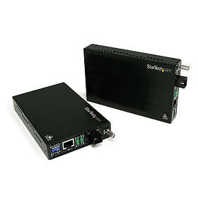 StarTech .com 10/100 Mbps Ethernet Single Mode WDM Fiber Media Converter Kit SC 20km
