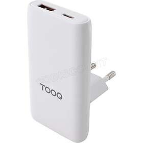 Tooq TQWC-GANSL65W1A1C GaN 1x USB-C + 1x USB-A 65W