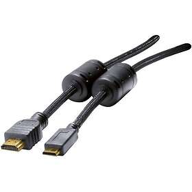 Tecline Mini-HDMI till HDMI-kabel 1.5m 128269