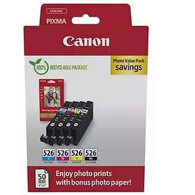 Canon CLI-526 (Noir/Cyan/Magenta/Jaune) Multipack