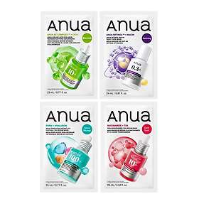 Anua Serum Mask Set (Serum Mask 23ml, Serum Retinol 24ml, Serum Hyaluron 23ml, Serum Niacinamide 28ml)