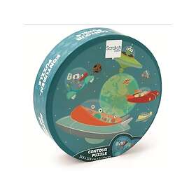 Scratch Siluettpussel Rummet 31 Bitar