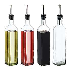Relaxdays Bouteille d'huile et de vinaigre Set 4-pack 500ml