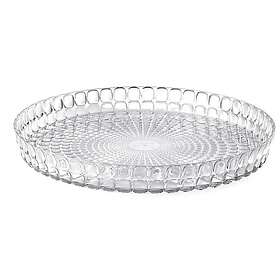 Guzzini plateau de service rond transparent Ø 35 cm