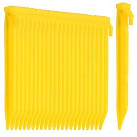 COM-FOUR Piquets de tente en plastique ancres au sol Lot de 24